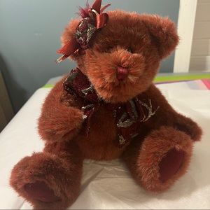 Dan Dee Burgundy Animated Musical Wind Up Bear approx 10”